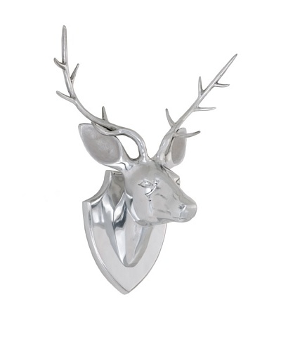 Torre & Tagus Stag Head Wall Décor, Silver