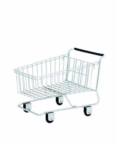 Torre & Tagus Shopping Cart Basket, Silver