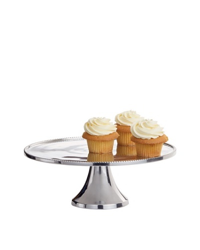 Torre & Tagus Beaded Edge Rotating Aluminum Cake Stand