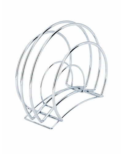 Torre & Tagus Crescent Magazine Rack, Silver