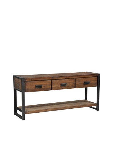 Tottenham Court Bartlett 3-Drawer Console Table, Natural