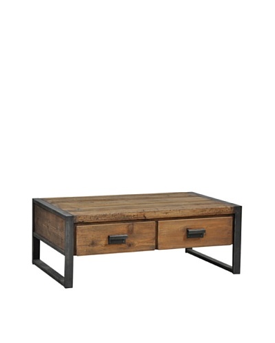 Tottenham Court Barbara 2-Drawer Coffee Table, Natural