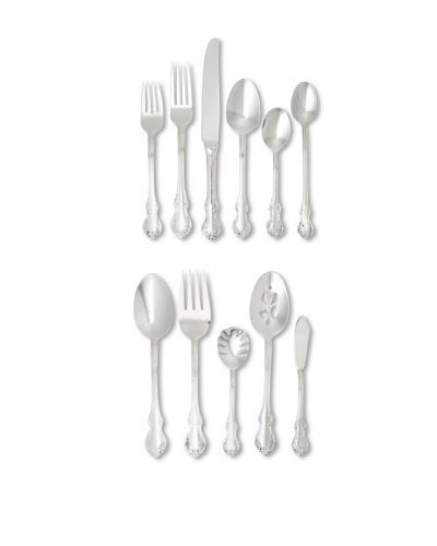 Towle 55-Piece Mia Flatware Set, Silver