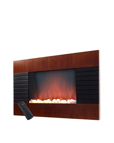 Warm House Mahogany-Effect Trim 1500-Watt Fireplace Heater