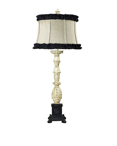La Place Parisian Table Lamp with Ruffle Shade