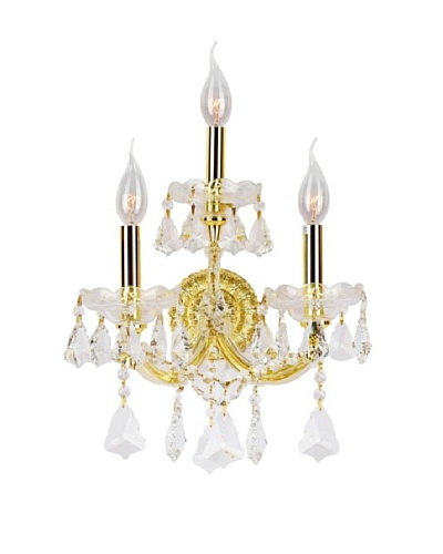 Worldwide Lighting Maria Theresa Wall Sconce, Gold