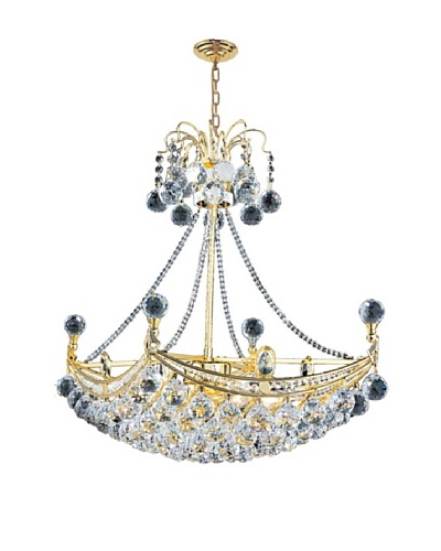 Worldwide Lighting Empire Chandelier, Gold