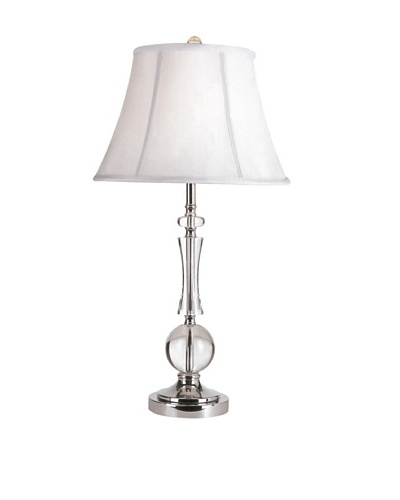 Trans Globe Lighting Modish Crystal Table Lamp, Polished Chrome