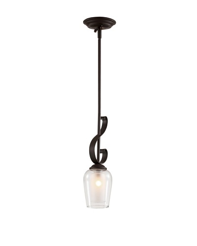 Trans Globe Lighting Eclectic Tempo Drop Pendant, Rubbed Oil Bronze