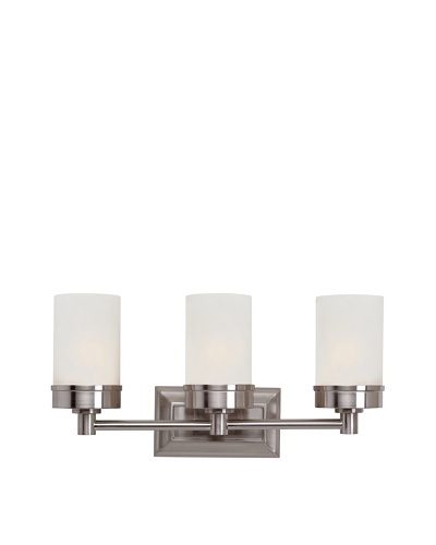 Trans Globe Lighting Urban Swag 3-Light Wall Bar, Brushed Nickel