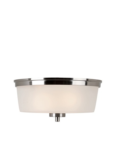 Trans Globe Lighting Urban Swag Flush-Mount Fixture, Brushed Nickel