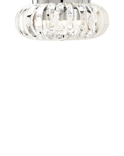 Transglobe Lighting 4-Light Braided Crystal Flush Mount