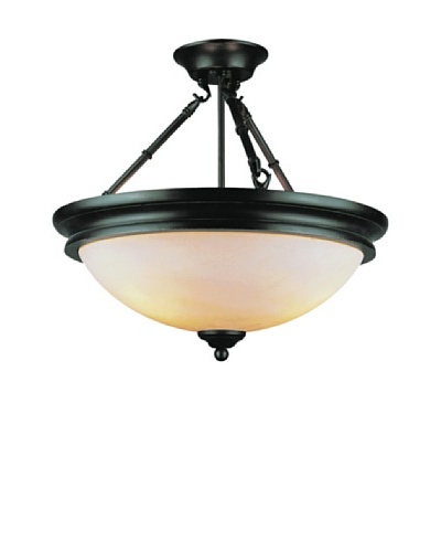 Trans Globe Lighting 3 Light Semi-Flush-Mount