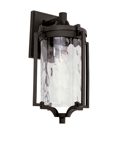 Trans Globe Lighting Coastal Sea Wall Lantern, Black, 16″