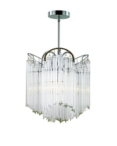 Transglobe Lighting 3-Light Tapered Veil Chandelier