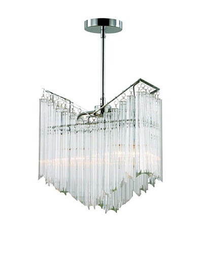 Transglobe Lighting 2-Light Tapered Veil Chandelier