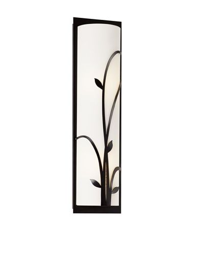 Trans Globe Lighting Medium Opal Reed Wall Sconce, BlackAs You See