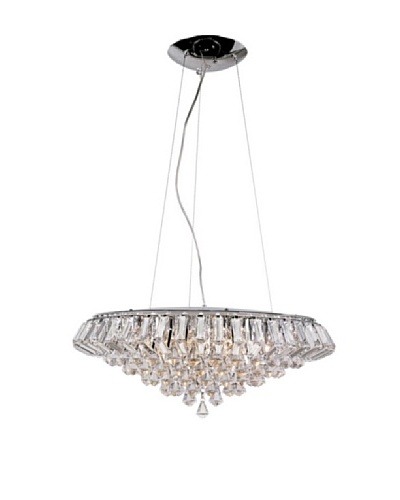 Trans Globe Lighting Diamond Star Pendant, Polished Chrome