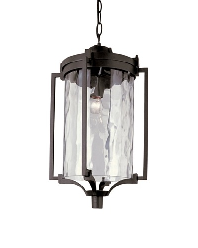 Trans Globe Lighting Coastal Sea Hanging Lantern, Black, 19″