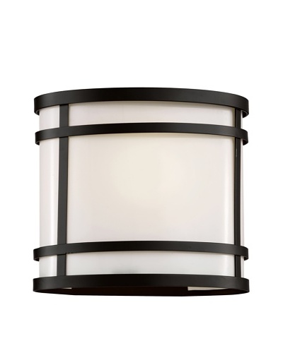 Trans Globe Lighting Cityscape Oval Patio Light, Black, 8