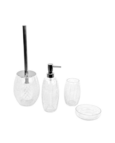 Nameek's 4-Piece Ginestra Bath Set, Clear