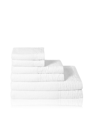 Mili Designs Set of (6) 500-Gram Bath Towels, White