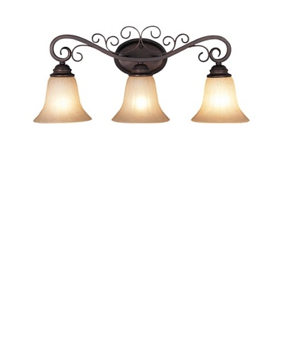 TransGlobe Garland 3-Light Bathbar, Oil-Rubbed Bronze