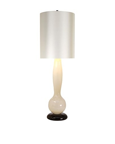 Trend Lighting Isis Table Lamp, Platinum/Ivory/Ebony Lacquer