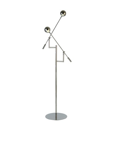 Trend Lighting Panorama Task Floor Lamp, Polished Stainless Steel