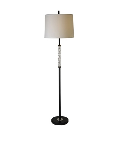Trend Lighting Allegro Floor Lamp, Clear/Matte Black