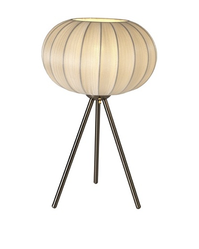 Trend Lighting Shanghai Table Lamp, Pearl/Brushed Nickel