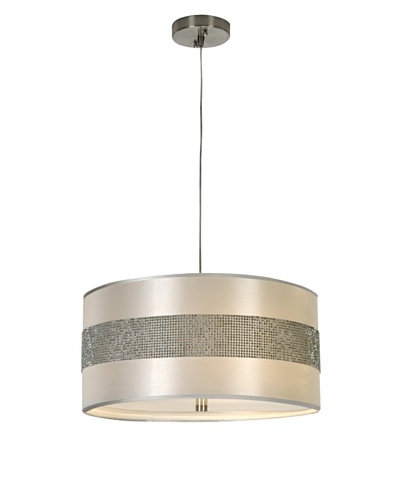 Trend Lighting Harmony Pendant, White/Silver