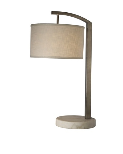 Trend Lighting Station Table Lamp, Brushed Nickel