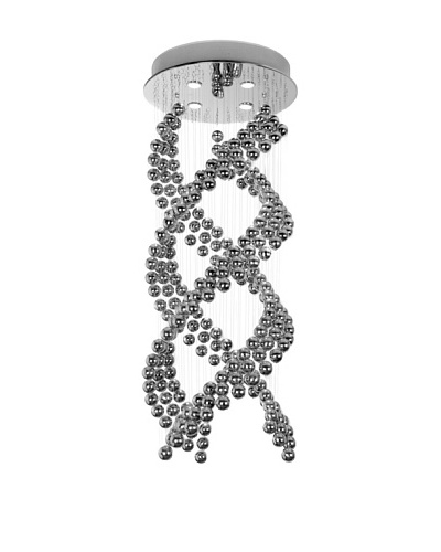 Trend Lighting Octave Medium Chandelier, Polished Stainless Steel