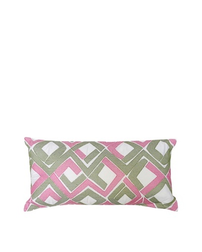 Trina Turk Tiger Leaf Diamond Pillow, Diamond, 10 x 20