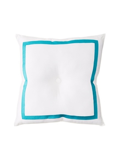 Trina Turk Vivacious Pillow, White/TealAs You See