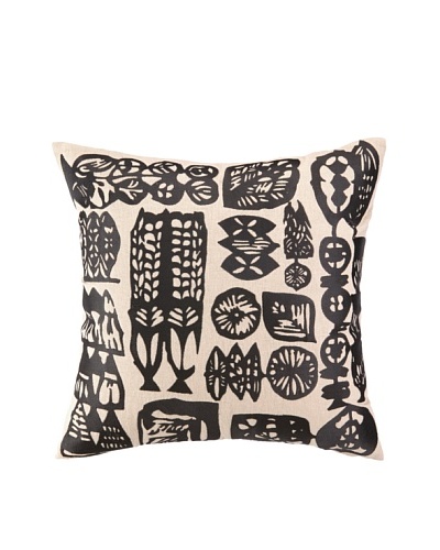 Trina Turk Manteca Embroidered Pillow, Black