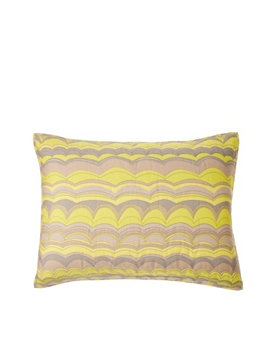 Trina Turk Wave Stripe Pillow Sham, Yellow, Standard