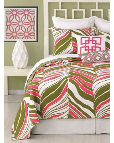 Trina Turk Tiger Leaf Coverlet