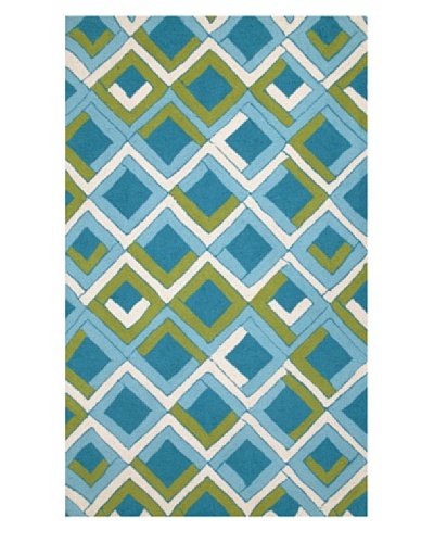 Trina Turk Avenida Maze Hook Rug [Blue]