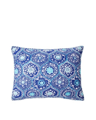 Trina Turk Caprice Medallion Pillow Sham, Blue, StandardAs You See