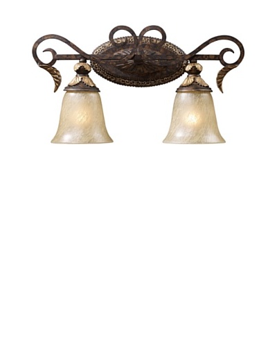 Trump Home Regency 2-Light Vanity in Burnt Bronze