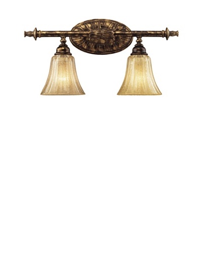 Trump Home Bedminster 2-Light Vanity in Burnt Gold Leaf