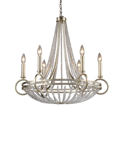 Trump Home New York 6-Light Chandelier in Renaissance Silver