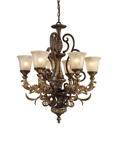 Trump Home Regency 6-Light Chandelier in Burnt Bronze