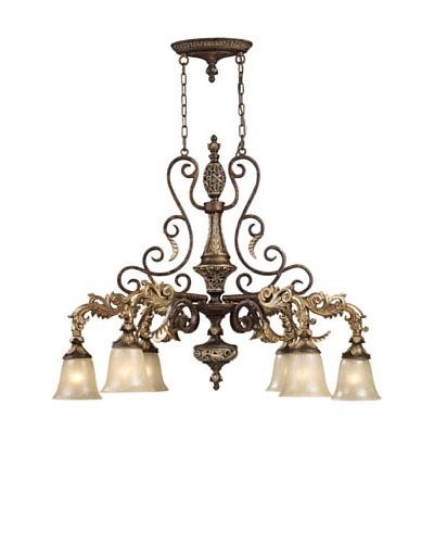 Trump Home Regency 6-Light Chandelier in Burnt Bronze