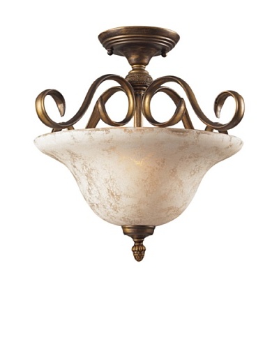 Trump Home Briarcliff 2-Light Semi-Flush in Weathered Umber