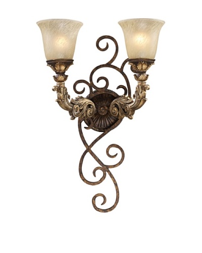 Trump Home Regency 2-Light Wall Sconce in Burnt Bronze