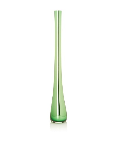 Tsunami Glassworks “Tubes” Hand Blown Glass Vase [Bristol Green/Mirrored]