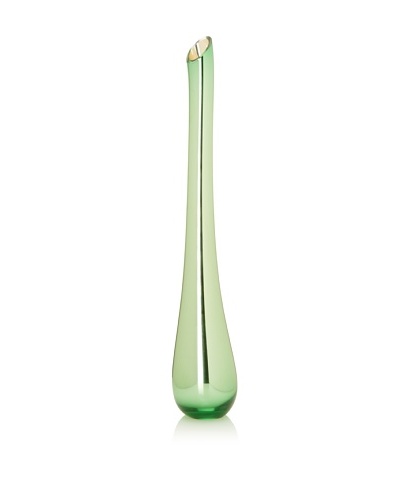 Tsunami Glassworks Bud Hand Blown Glass Vase [Bristol Green/Mirrored]